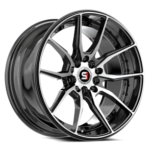 Spec-1 Racing – SP-77 – Black – 16″x8″ 20mm – Summer Wheels – SP-771682320BM